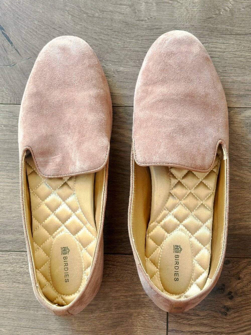 Birdies "The Starling" Latte Velvet Loafer Flat Size 10